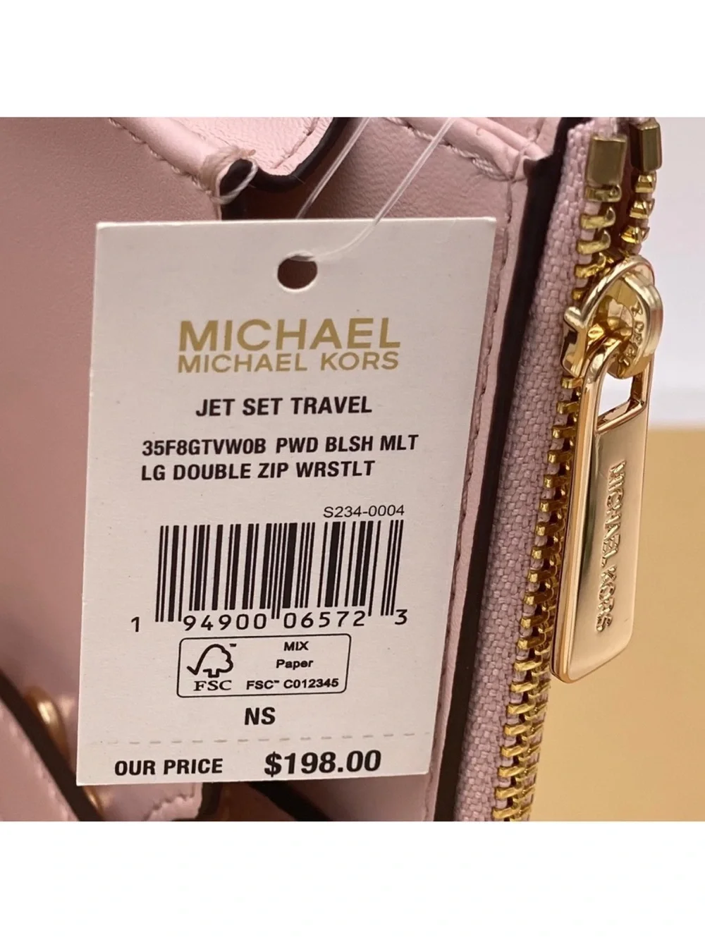 Michael Kors Double Zip Wallet Wristlet
